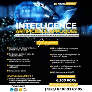 Intelligence Artificielle Appliquée (Pack Complet + Bonus)